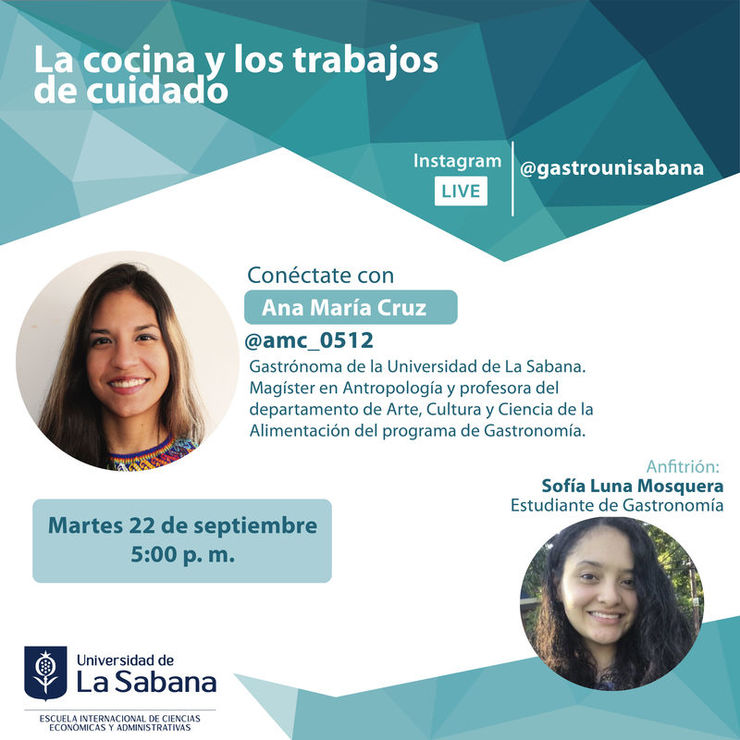 Cocina y los trabajos de cuidado, evento Gastronomía Universidad de La Sabana