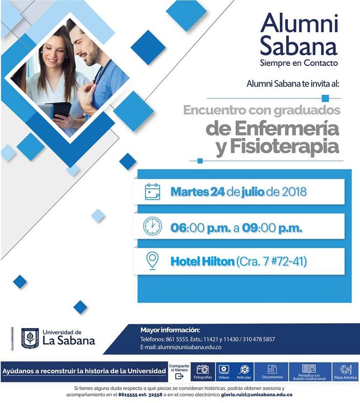 Encuentro Alumni Sabana graduados Enfermería y Fisioterapia