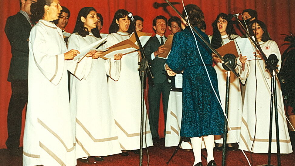 Coro de la Universidad de La Sabana en 1985