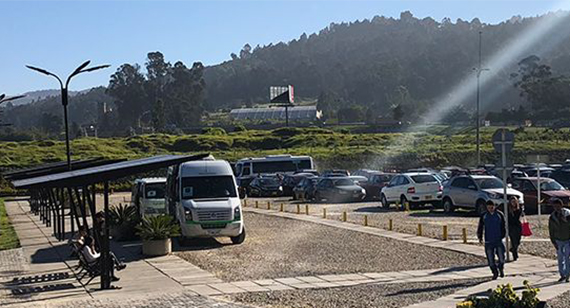 Punto de entrada y salida de rutas de la Universidad de La Sabana