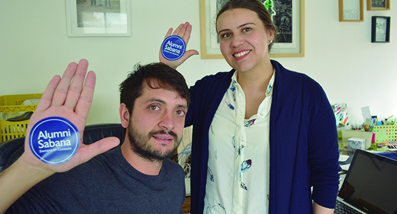 Andrés Padilla y Silvia Santos, graduados emprendedores y propietarios de Ecoworks.