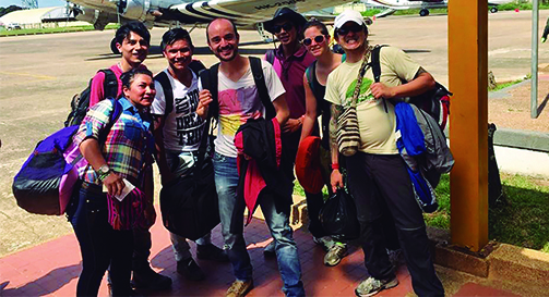￼La profesora María José Bermúdez viajó con su equipo a la Amazonia colombiana para la producción del documental.
